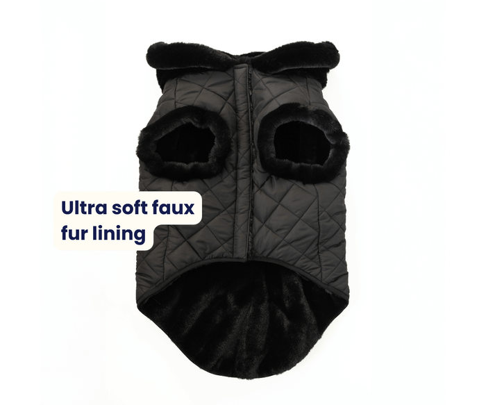 PolarPup™ Parka Dog Coat - Midnight Black