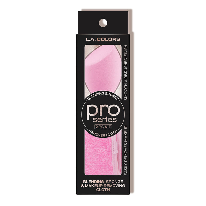 Pro series 2pc blending sponge & makeup removing cloth product shot