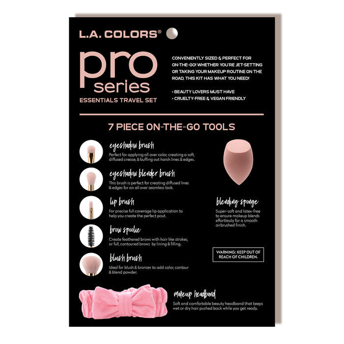 Pro series 7pc essentials travel set alternate product shot