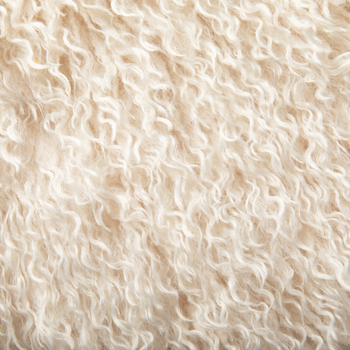PupRug® Luxe Faux Fur Orthopedic Dog Bed - Plush Sheep Ivory