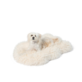 PupRug® Luxe Faux Fur Orthopedic Dog Bed Cover - Plush Sheep Ivory (Bed Not Included)