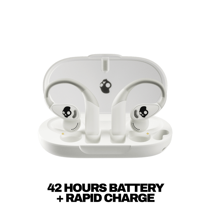 Skullcandy Push 540 Open wireless open-ear headphones with long-lasting battery and compact charging case for all-day performance | Bone