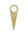 Gold dagger-shaped charm
