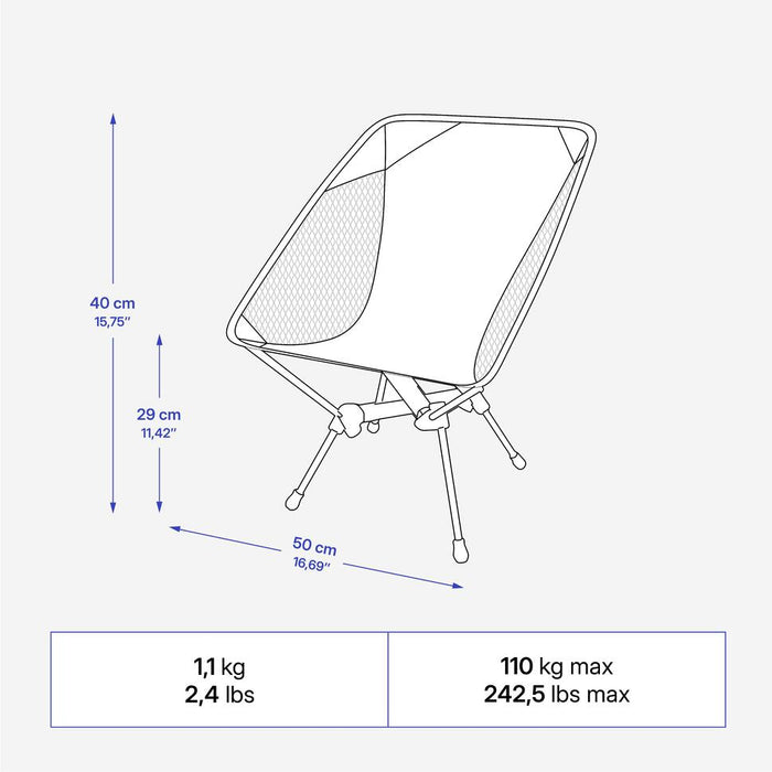 Quechua 500 Ultra-Compact Camping Chair