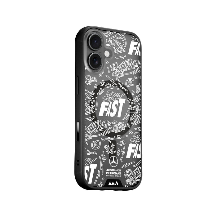 Race Day Clear Protective Phone Case - Mercedes-AMG PETRONAS F1 Team MagSafe