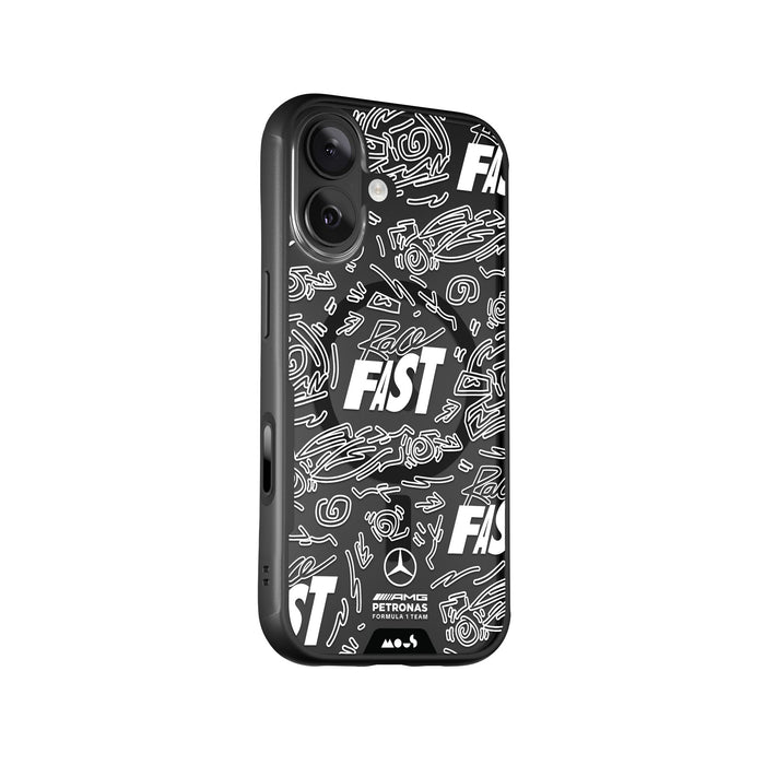 Race Day Clear Protective Phone Case - Mercedes-AMG PETRONAS F1 Team MagSafe