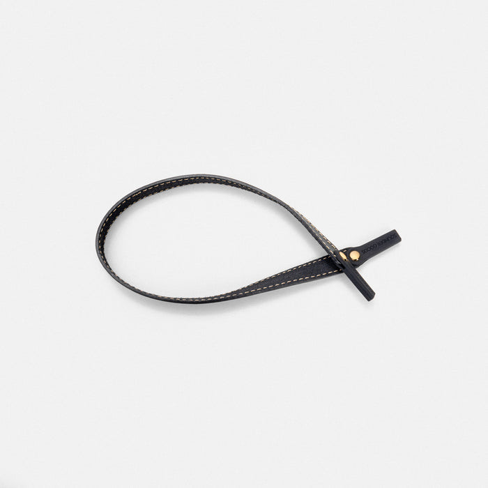Randolph for Sounder Goods - Leather Sunglasses Strap -  Black with 23k Gold Rivets
