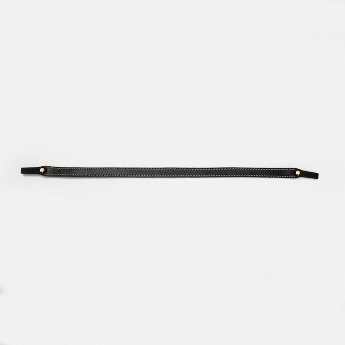 Randolph for Sounder Goods - Leather Sunglasses Strap -  Black with 23k Gold Rivets