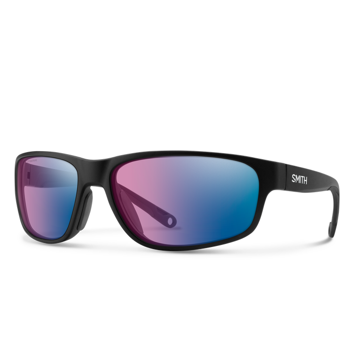 Sunglasses / Matte Black | ChromaPop Glass Polarchromic Rose Blue Mirror
