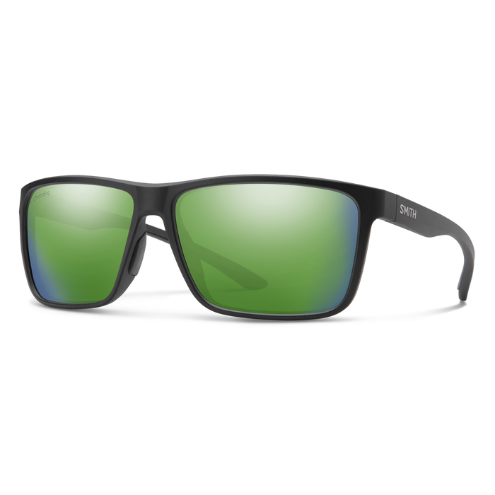 Sunglasses / Matte Black | ChromaPop Polarized Green Mirror