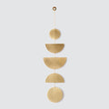 Brass geometric wall hanging, brass