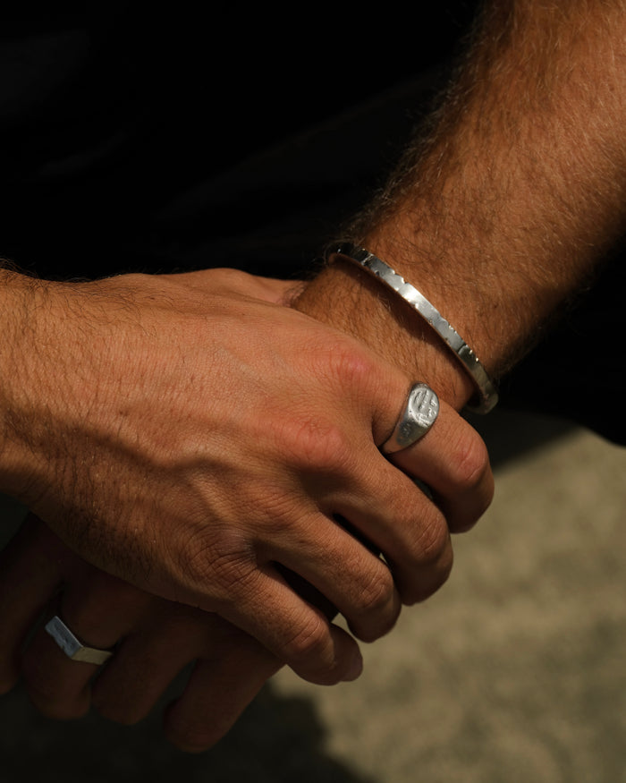Gold signet ring