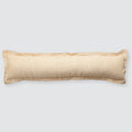 striped lumbar pillow, turmeric