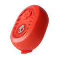 Red portable speaker on a white background | Plasma