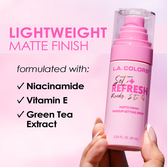 Set + refresh setting sprays infographics images