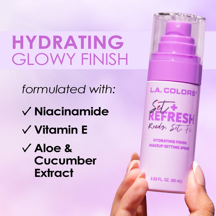 Set + refresh setting sprays infographics images
