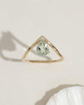 Gold ring with a stone