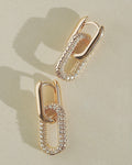 Stone Link Earrings