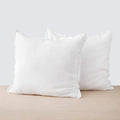 Stonewashed Linen Euro Shams, white