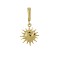 Gold sun-shaped charm