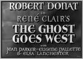 THE GHOST GOES WEST - 1935 - ROBERT DONAT - RARE DVD