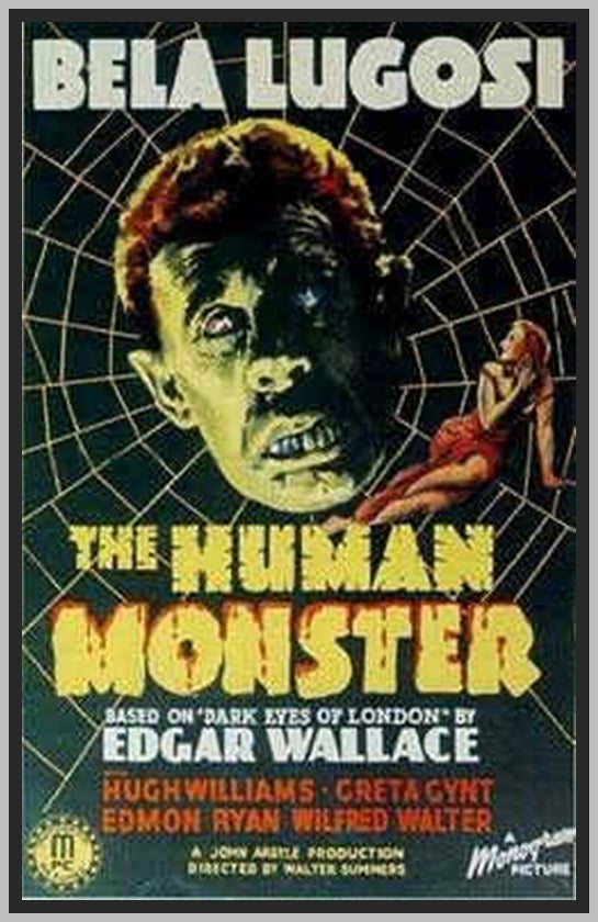 THE HUMAN MONSTER - COILORIZED - 1939 - BELA LUGOSI - RARE DVD