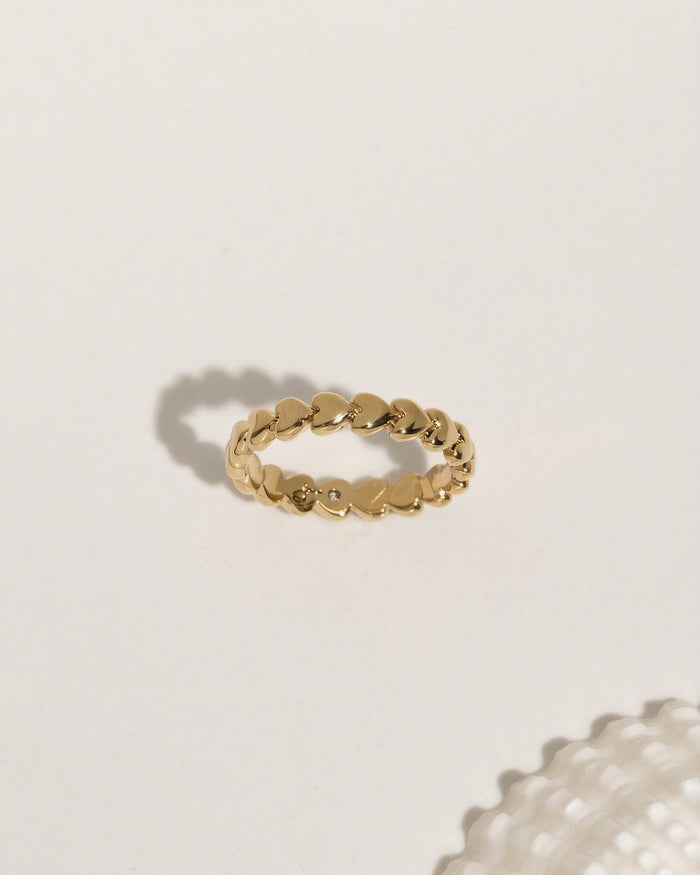 Tiny Heart Ring Set
