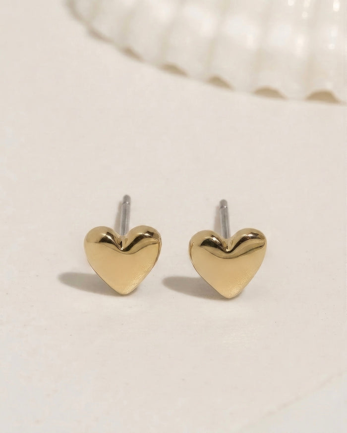 Tiny Heart Studs