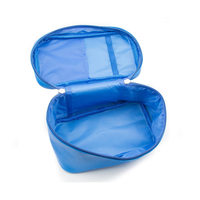 Travel tote cosmetic bag blue shade variant alternate product shot
