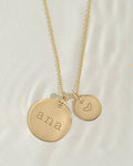 Two Disc Necklace