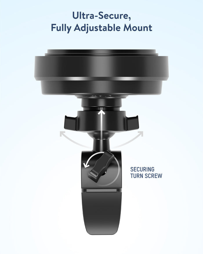 Wireless Charging Car Vent Clip - With Qi2